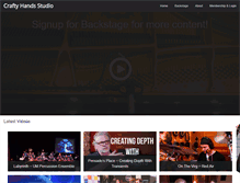 Tablet Screenshot of craftyhands.net